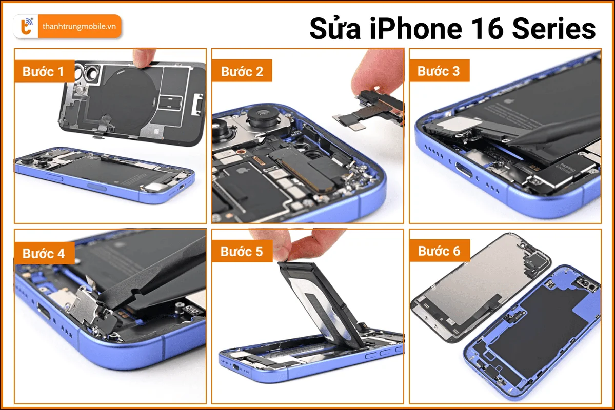 Quy trình sửa chữa iPhone 16 Series chuyên nghiệp tại Thành Trung Mobile