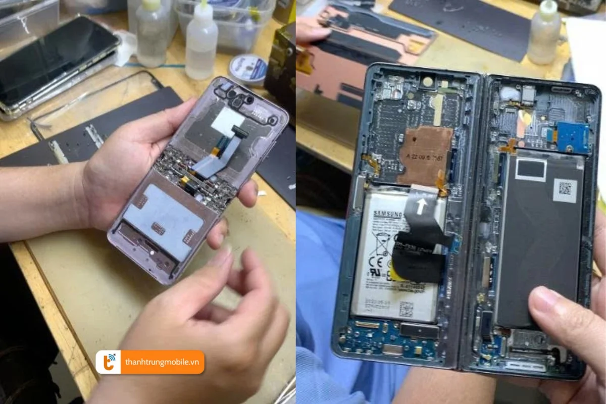 Quy trình thay cáp gập Z Flip_Z Fold