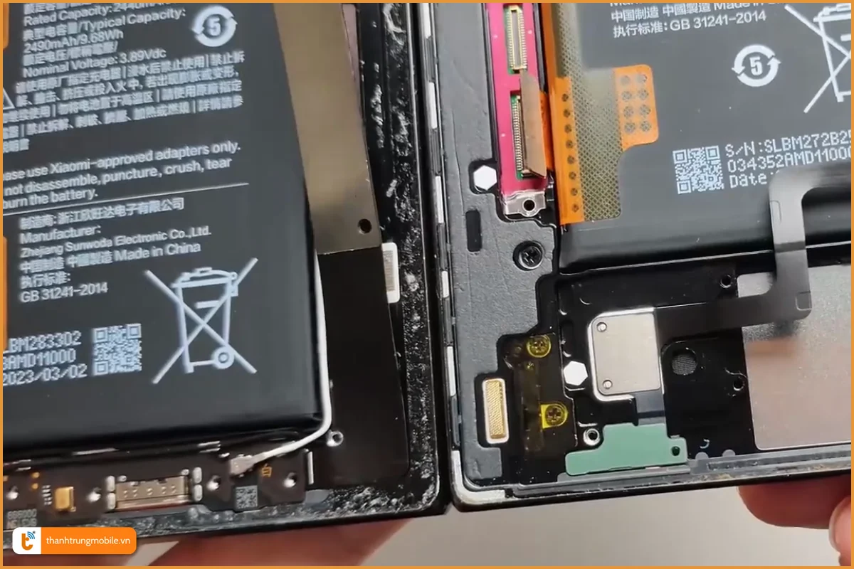 Quy trình thay chân sạc Xiaomi Mix Fold