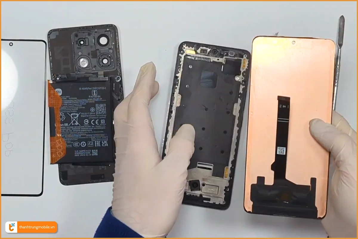 Quy trình thay màn hình Redmi Note 14 Pro 5G