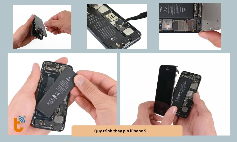 Quy trình kỹ thuật thay pin iPhone 5