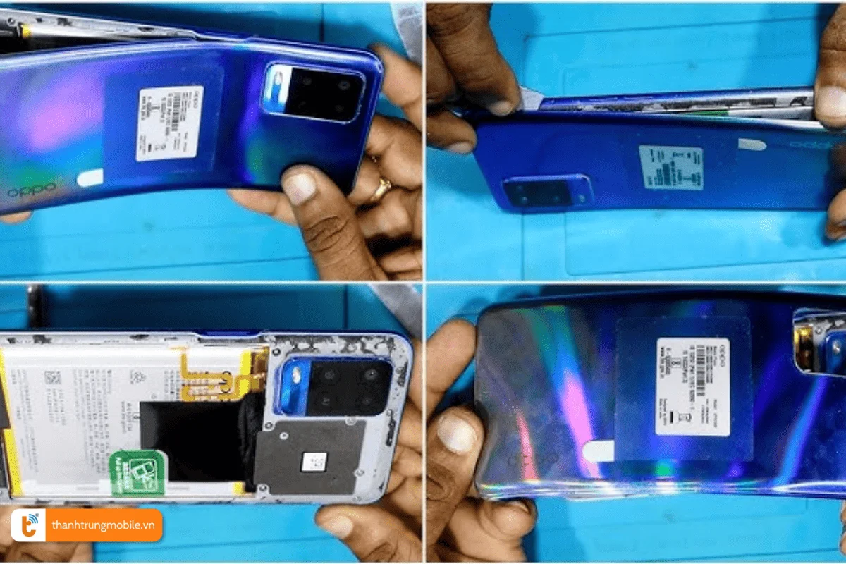 Quy trình thay thế nắp lưng Oppo tại Thành Trung Mobile