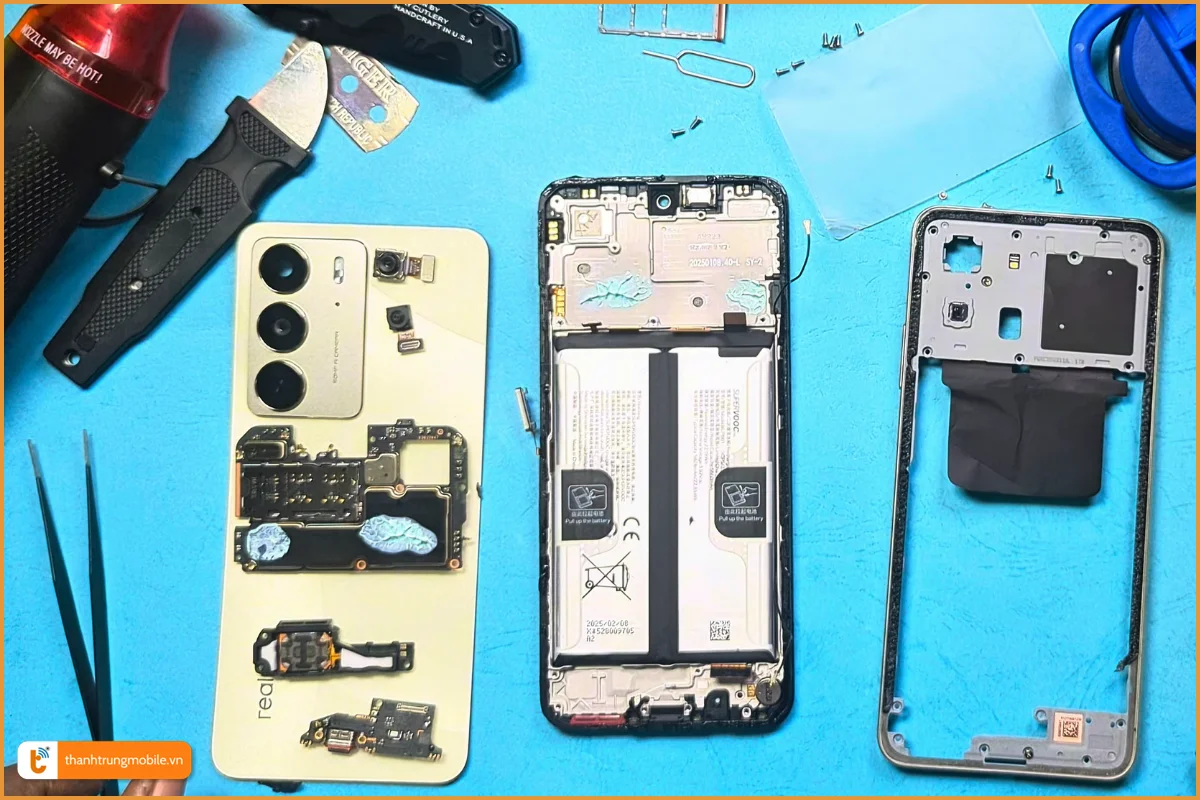 Quy trình thay vỏ Realme C75