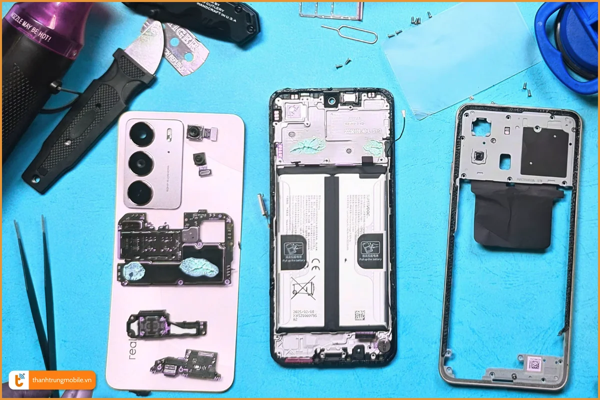 Quy trình thay vỏ Realme C75X