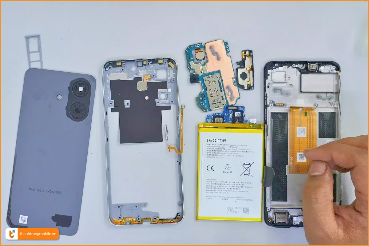 Quy trình thay vỏ Realme Note 60X