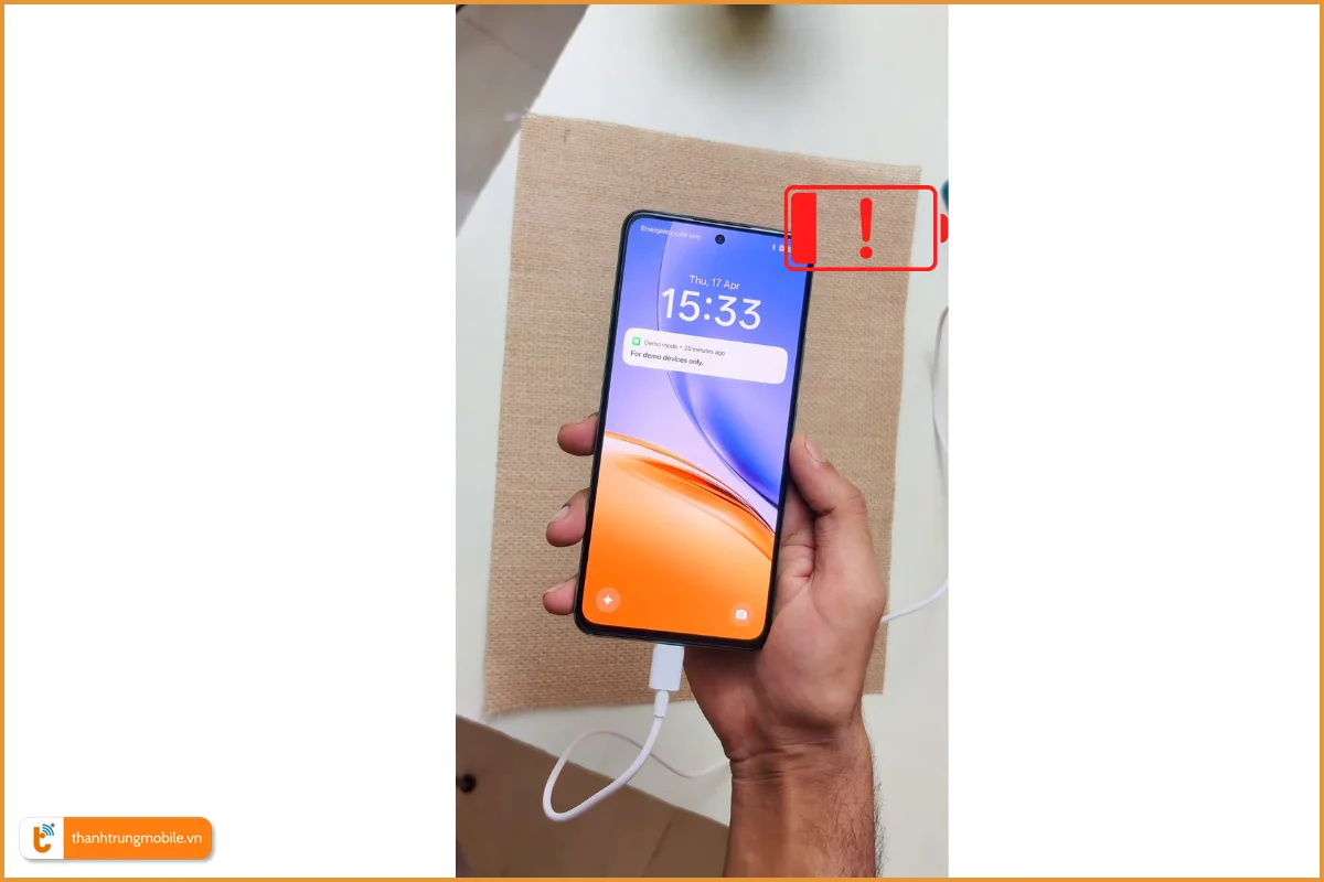 Realme 14T 5G lỗi pin chai sạc không vào