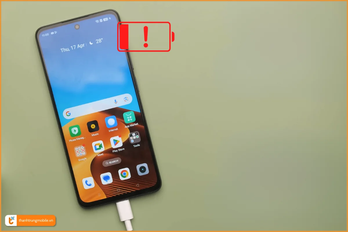 Realme C75 lỗi pin chai sạc lâu đầy