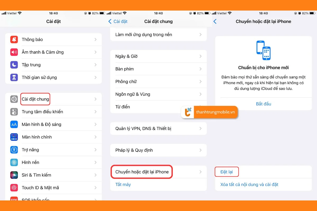 Reset_Khôi phục cài đặt gốc iPhone