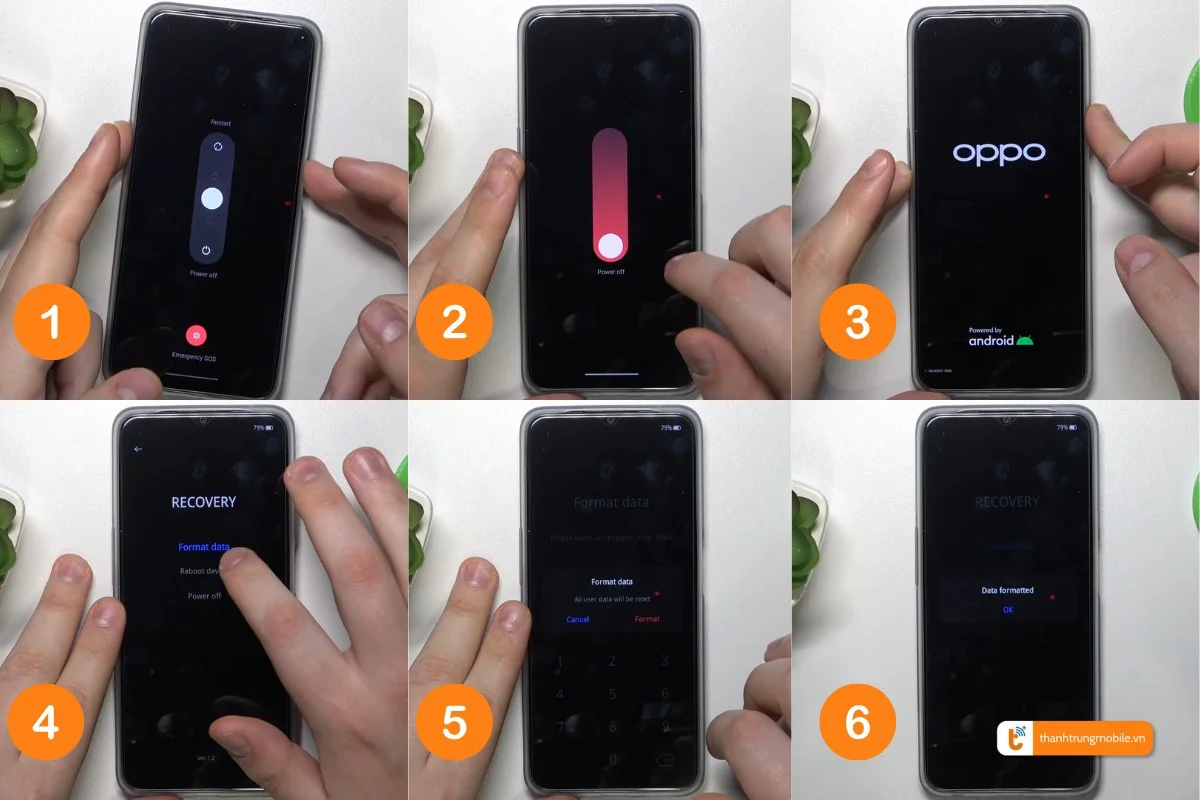 Reset_Khôi phục cài đặt gốc Oppo