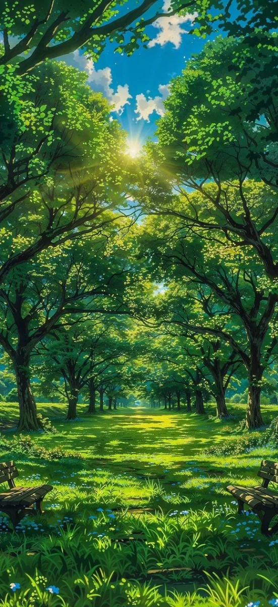 Rừng cây và thiên nhiên xanh mát 9