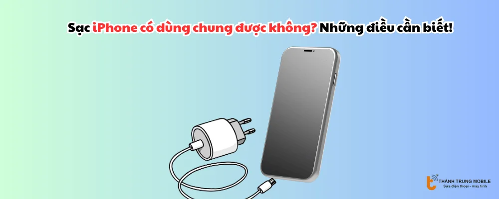 Sạc iPhone có dùng chung được không