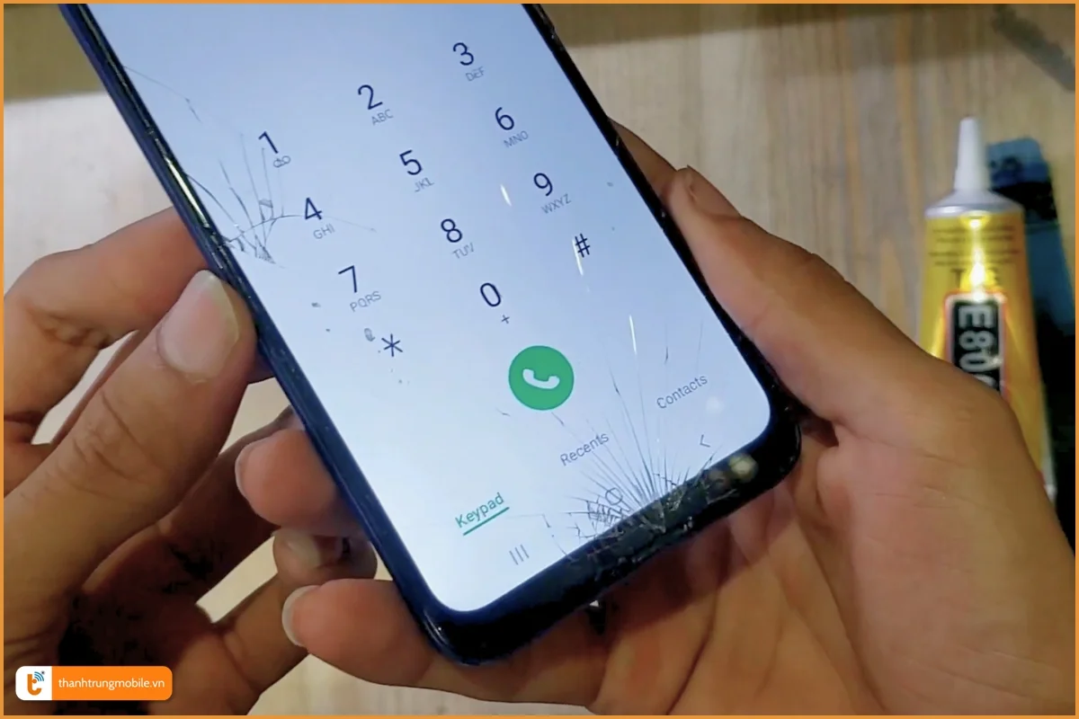 Samsung Galaxy A03 nứt bể mặt kính