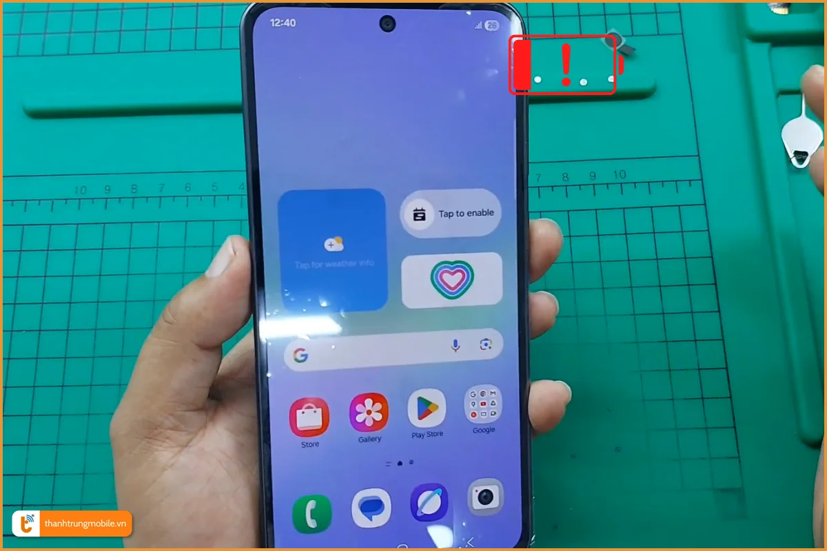 Samsung Galaxy A36 5G lỗi pin chai sạc không vào