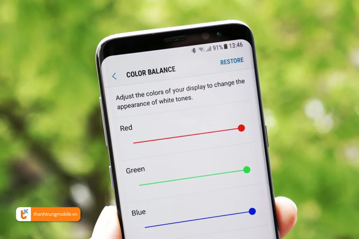 samsung s8 ám màn hình