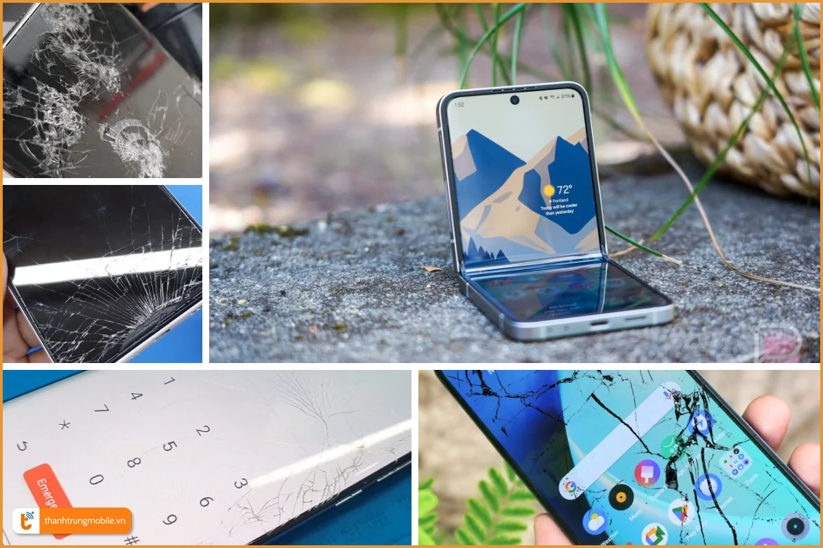 Samsung Z Flip 6 và các dấu hiệu bể vỡ mặt kính thường gặp