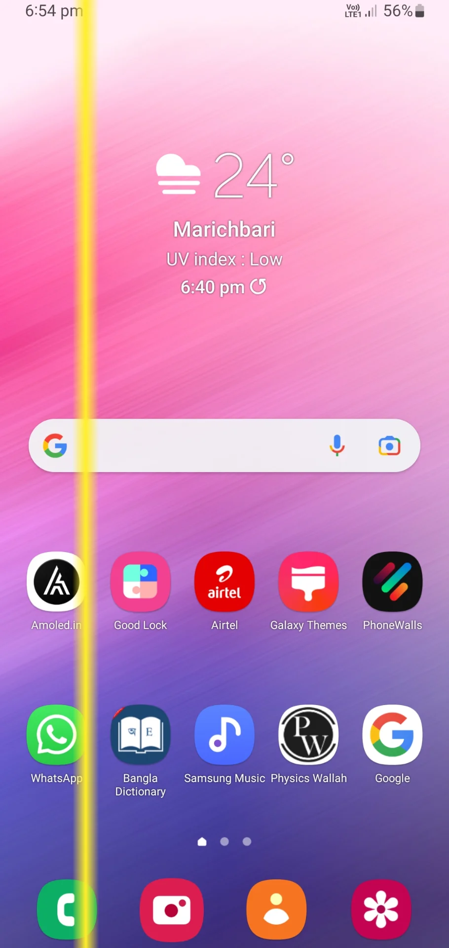 sọc màn hình samsung 1