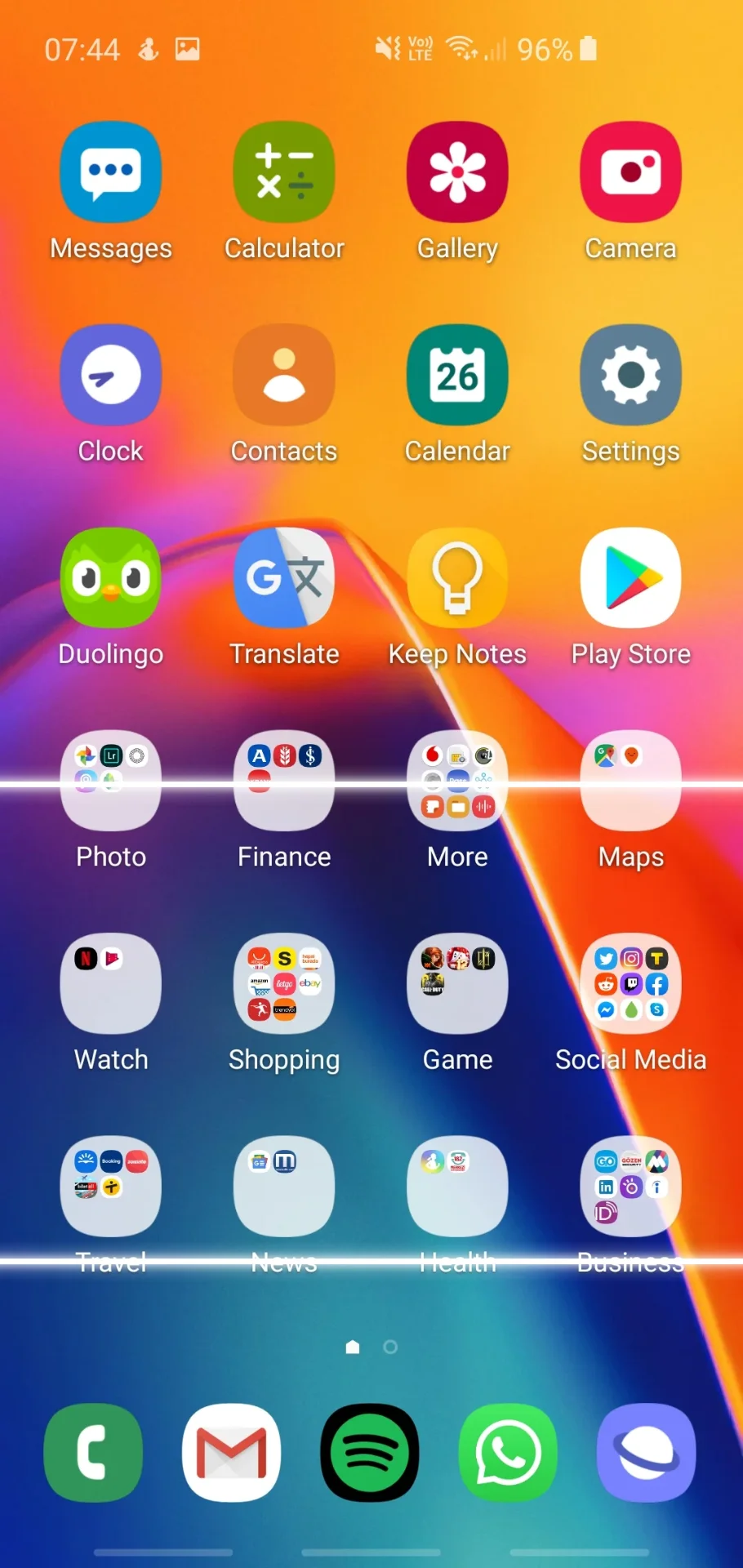sọc màn hình samsung 2