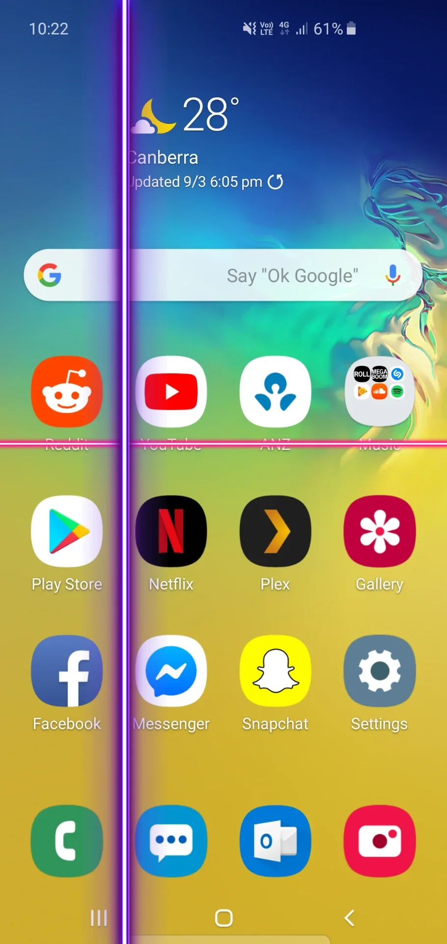 sọc màn hình samsung 4