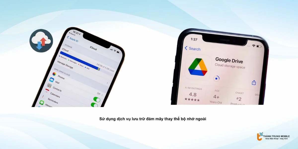 Sử dụng dịch vụ lưu trữ đám mây thay thế bộ nhớ ngoài