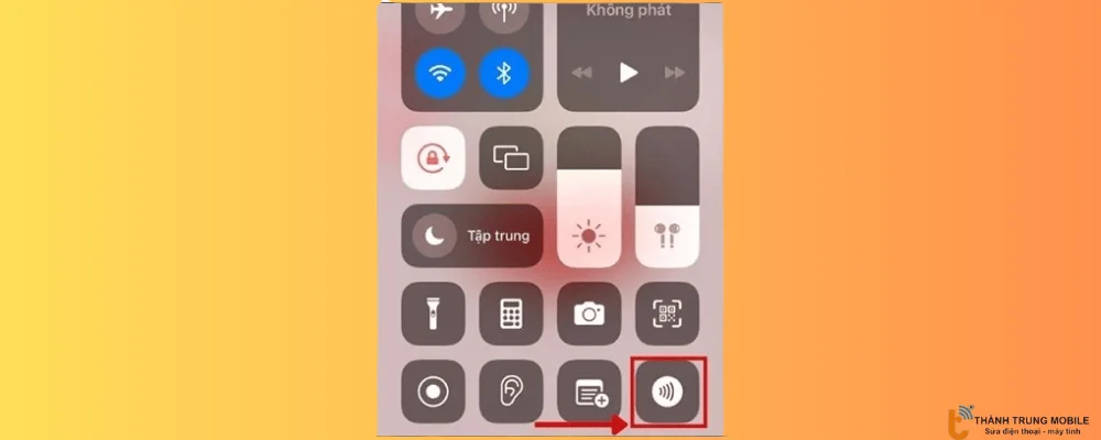 Sử dụng NFC trong Trung tâm điều khiển