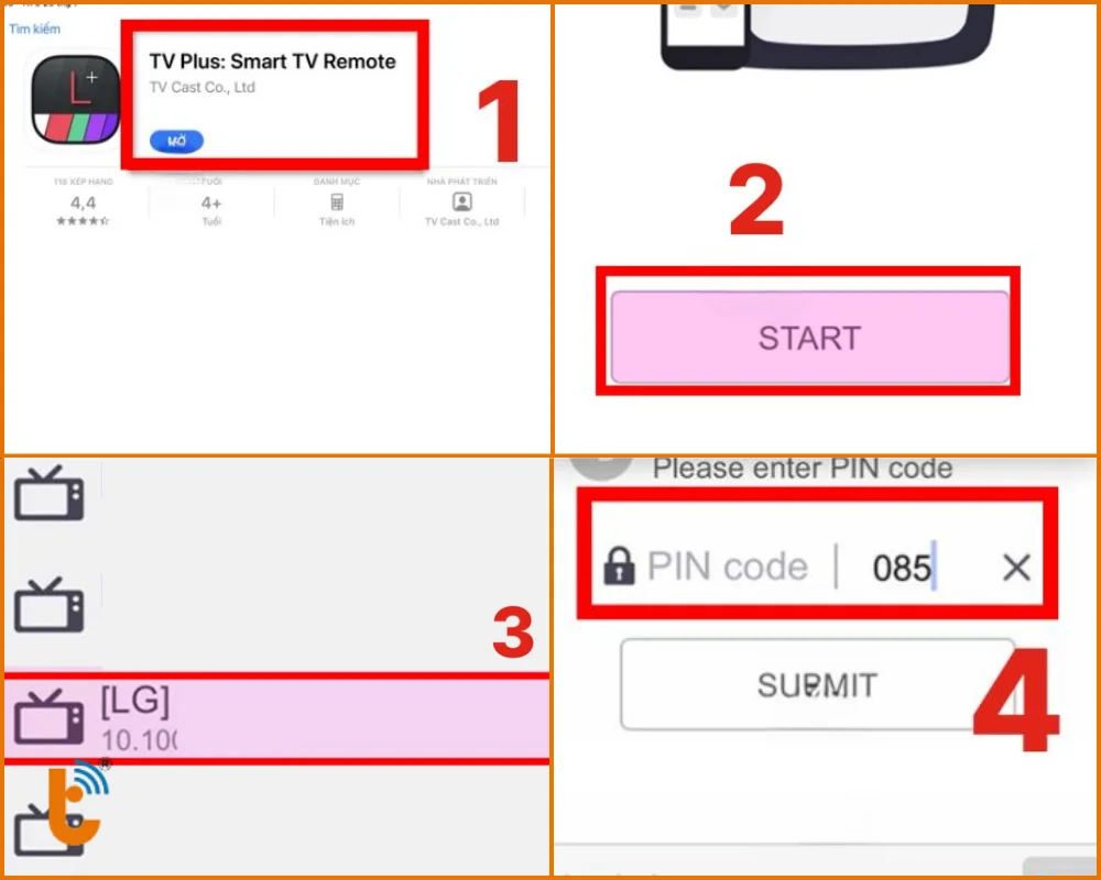 Sử dụng ứng dụng LG TV Plus trên tivi LG