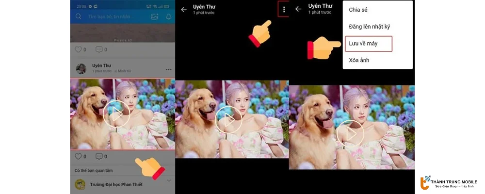 Tải video từ nhật ký