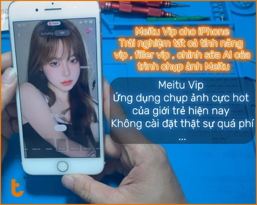 Tận hưởng mọi tính năng VIP trên Meitu