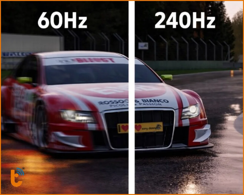 Tần số quét cảm ứng 60Hz đến 240Hz