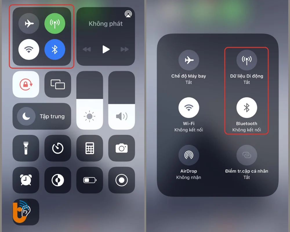 Tắt các kết nối không cần thiết để hạn chế việc tiêu hao năng lượng