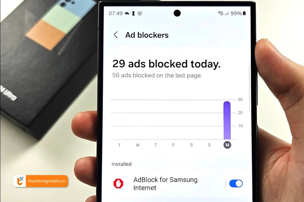tắt quảng cáo trên điện thoại samsung