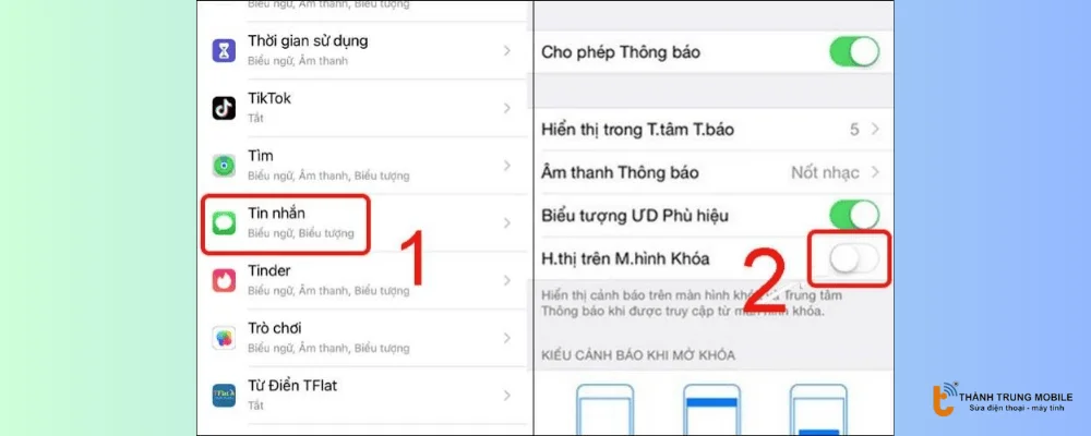 Ẩn thông báo các dòng iPhone có hệ điều hành iOS 11 trở về trước