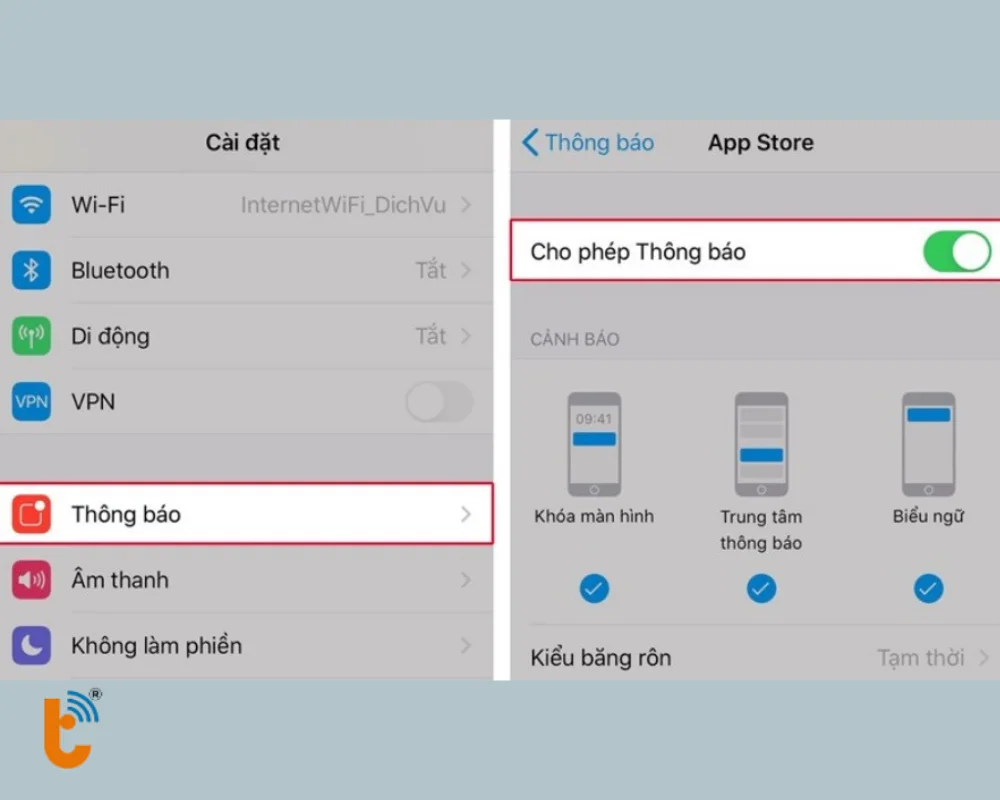 Tắt thông báo không quan trọng