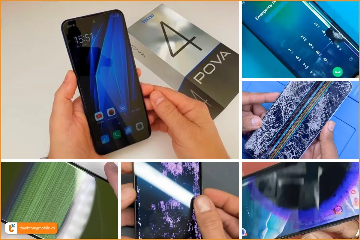 Tecno Pova 4 và lỗi màn hình thường gặp