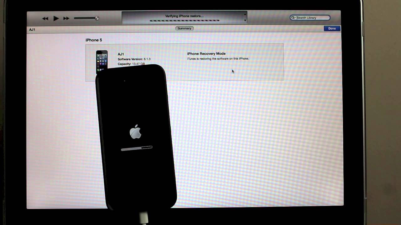 Hướng Dẫn cách Restore iPhone, đưa iPhone về cài đặt gốc bằng iTunes