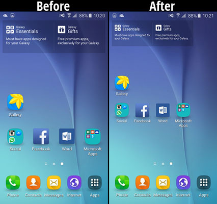 Mẹo hay giúp bạn thu nhỏ icon trên Samsung Galaxy J7 Prime