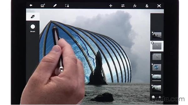 giao diện Photoshop Touch