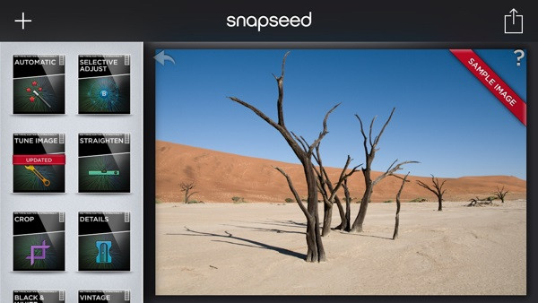 App chỉnh sửa ảnh Snapseed cho Android