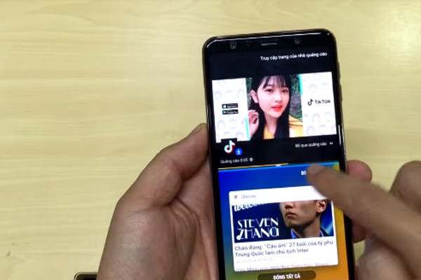Thủ thuật chia đôi màn hình Samsung A7 2018