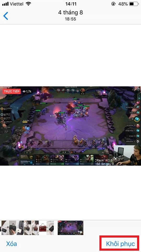 cách khôi phục ảnh đã xóa trên iCloud 3