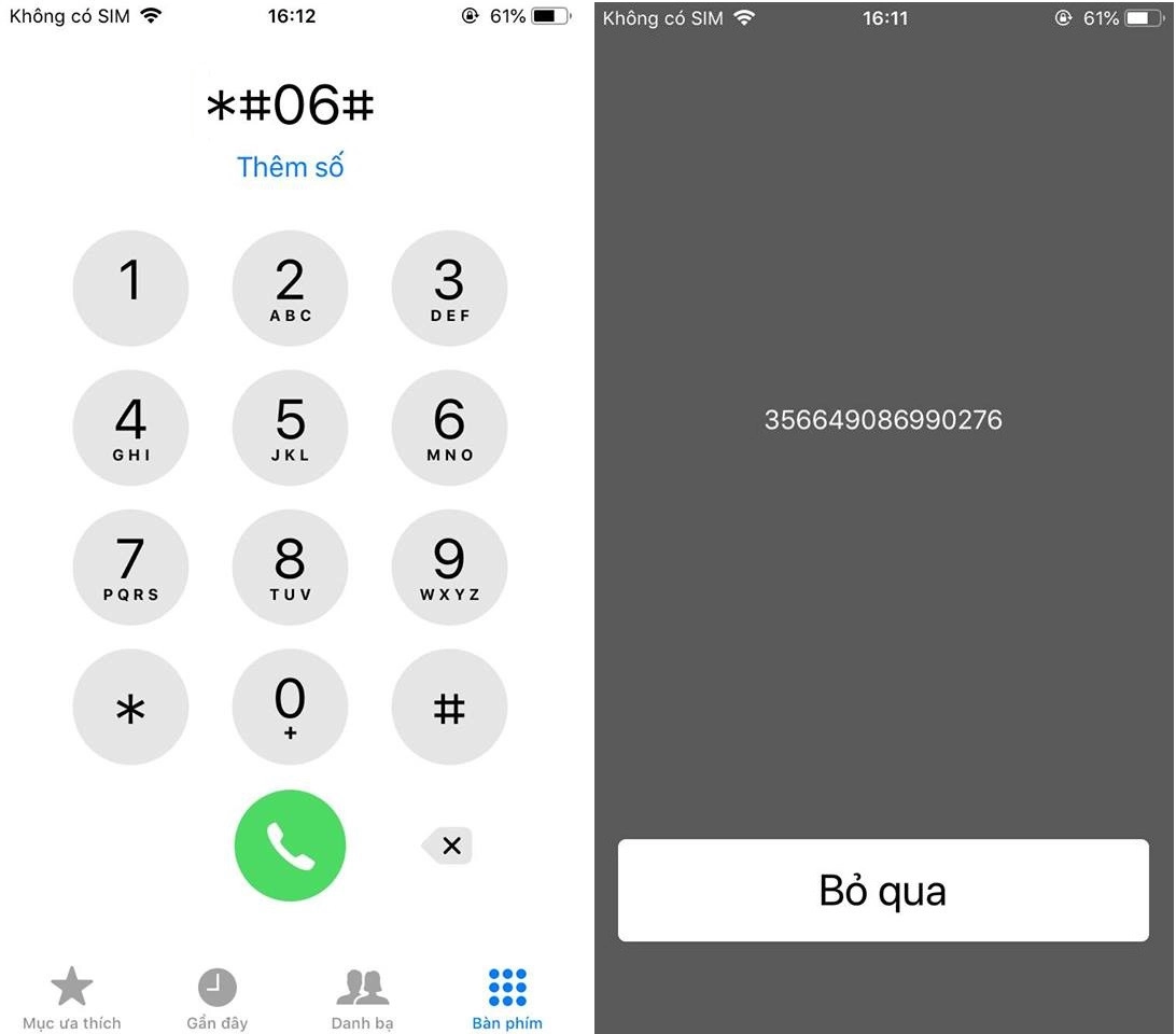 kiểm tra imei iphone 14