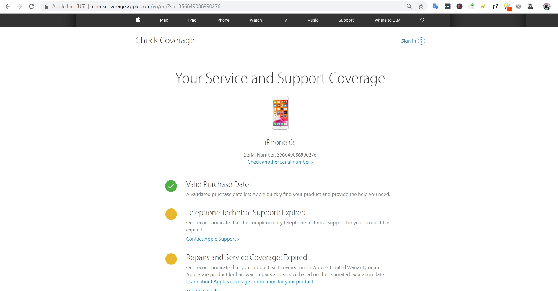 kiểm tra imei iphone 4