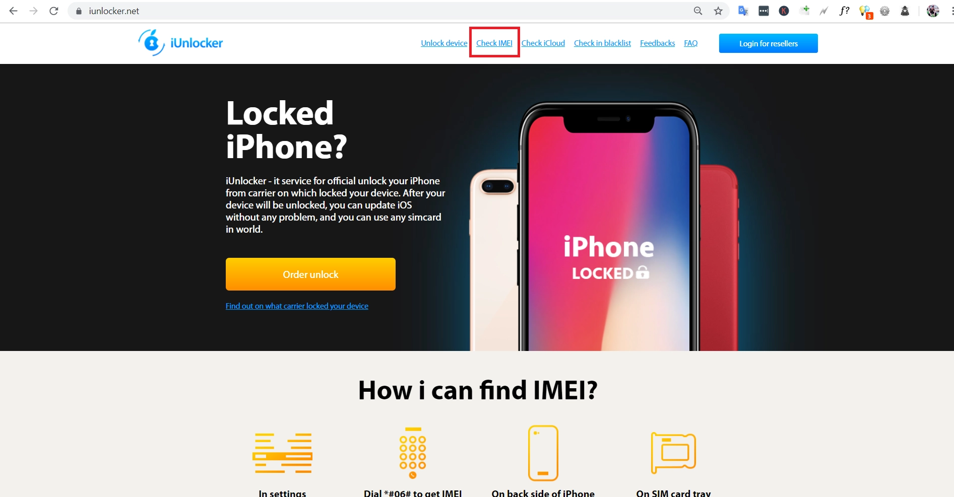kiểm tra imei iphone 3