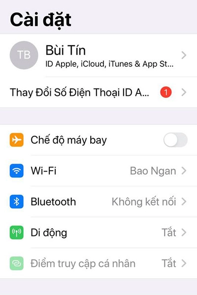 đồng bộ danh bạ iPhone lên gmail bước 2