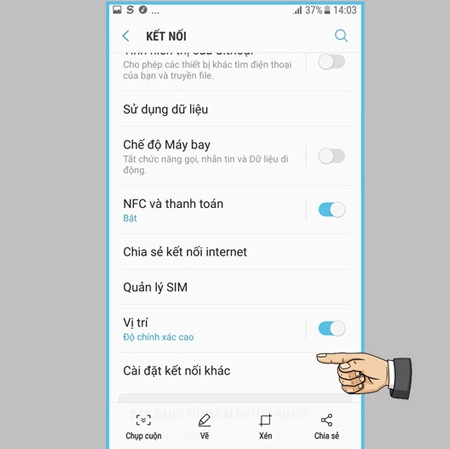 kết nối điện thoại Samsung với tivi Asanzo qua Wireless Display - 4