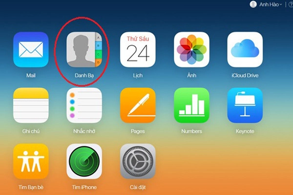 sao lưu danh bạ từ iPhone lên gmail bước 6