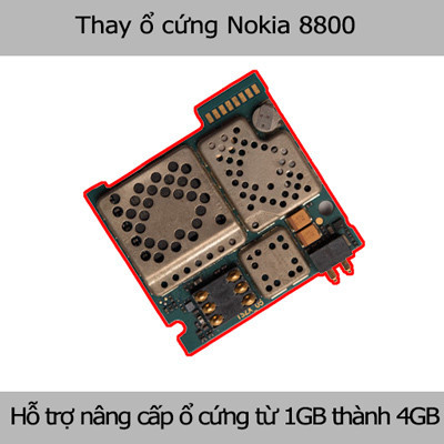 Thay, nâng cấp ổ cứng Nokia 8800