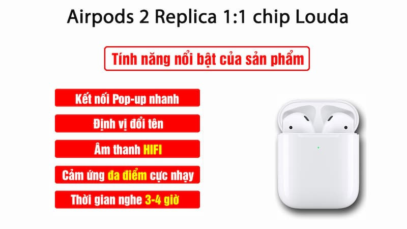 Có nên mua Airpods 2 Replica 1:1 | Chip Louda