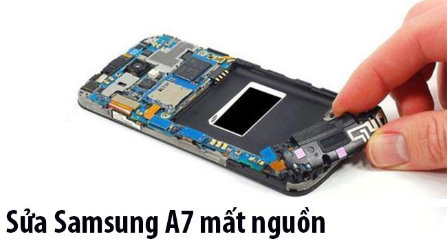 Sửa Samsung A7 mất nguồn, hao nguồn