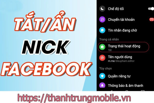 Ẩn nick Facebook khi đang online