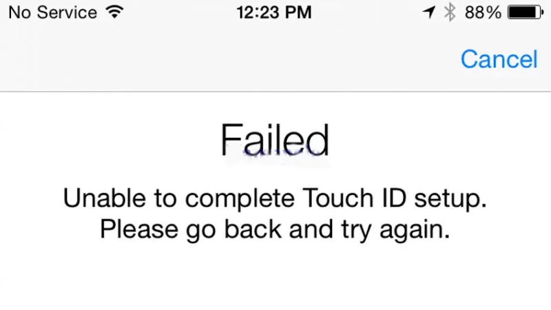 Không thể kích hoạt Touch ID trên iPhone 6 | Hình 1